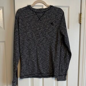 Men's Express Gray Heather Long Sleeve Shirt Size Small